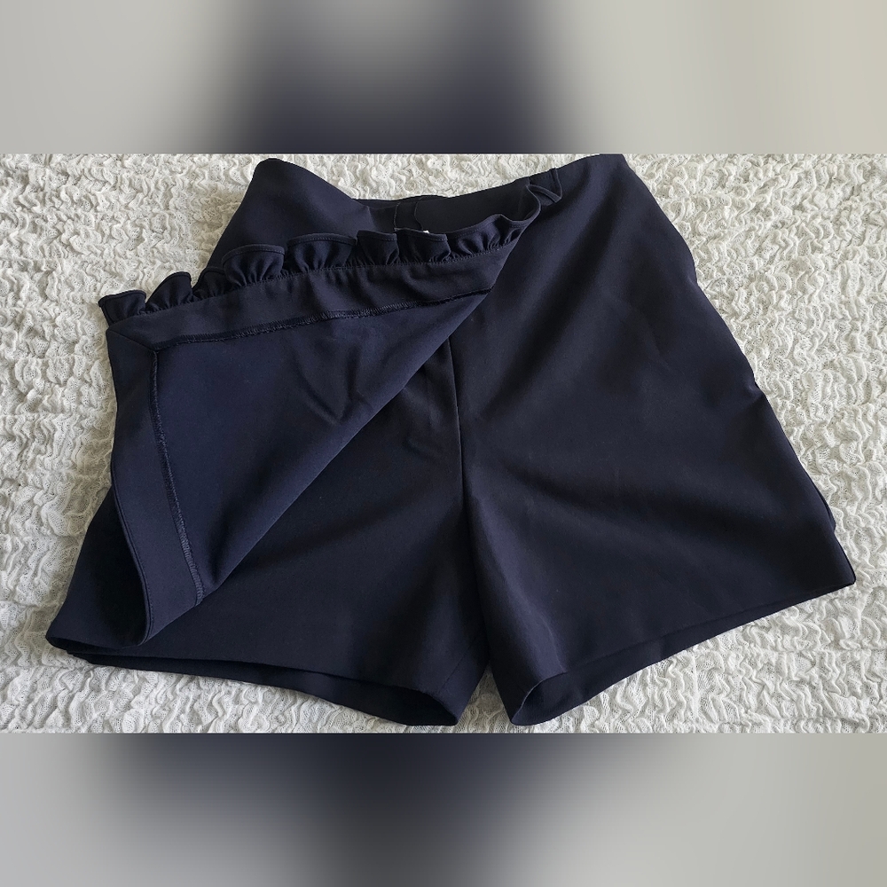 Express Navy Ruffle Skirt - Picture 2 of 6